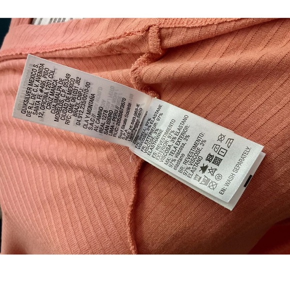 NWT Roxy Dream Do Buttoned Rib Knit Tank Dress Tawny Orange Size M Medium - Picture 4 of 11